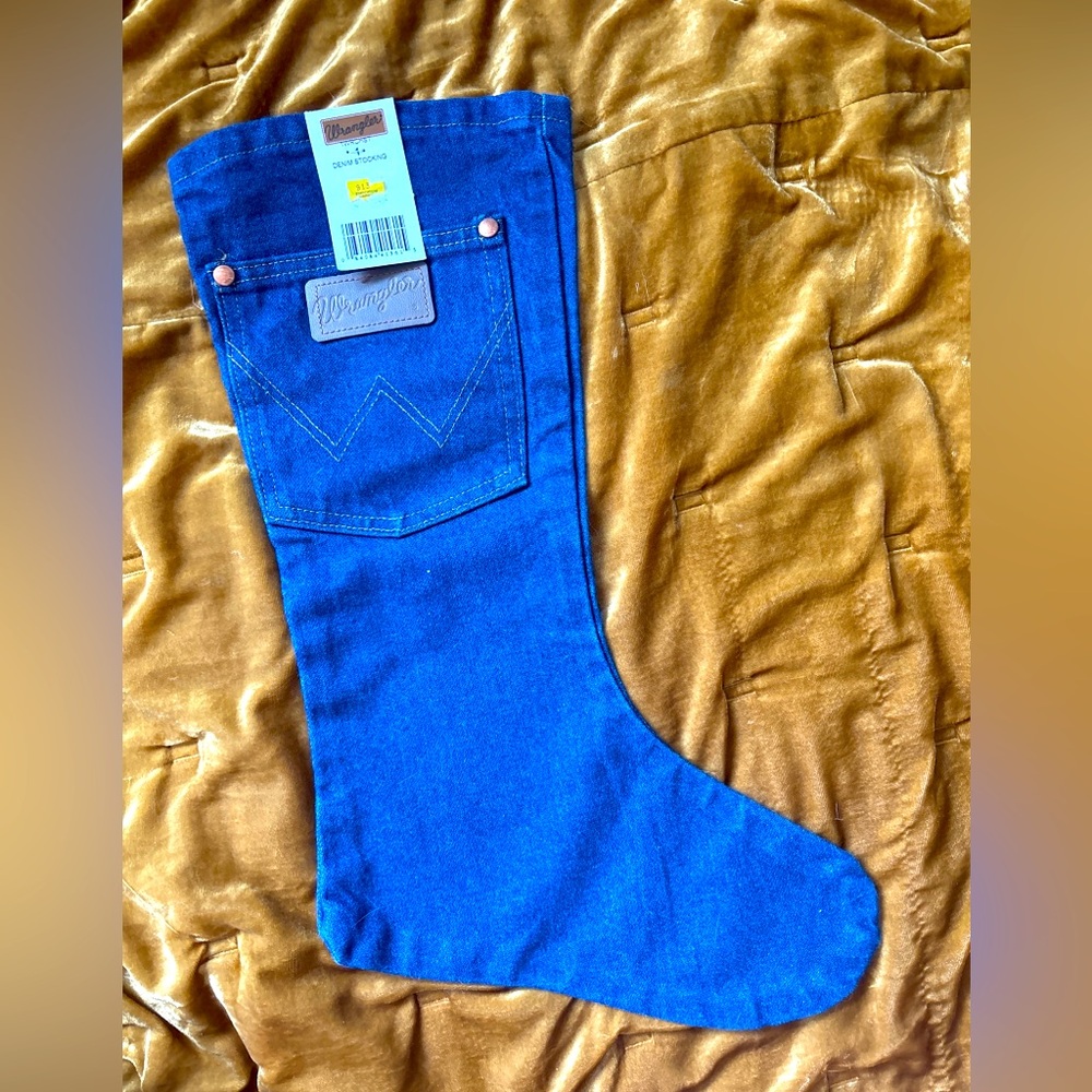 Wrangler Holiday Christmas Stocking NEW WITH TAGS